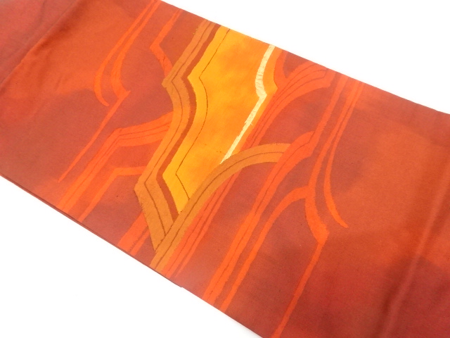 JAPANESE NAGOYA OBI / TSUMUGI / WOVEN ABSTRACT